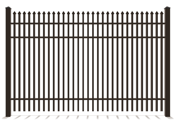 Aluminum double picket fence in Evans Georgia
