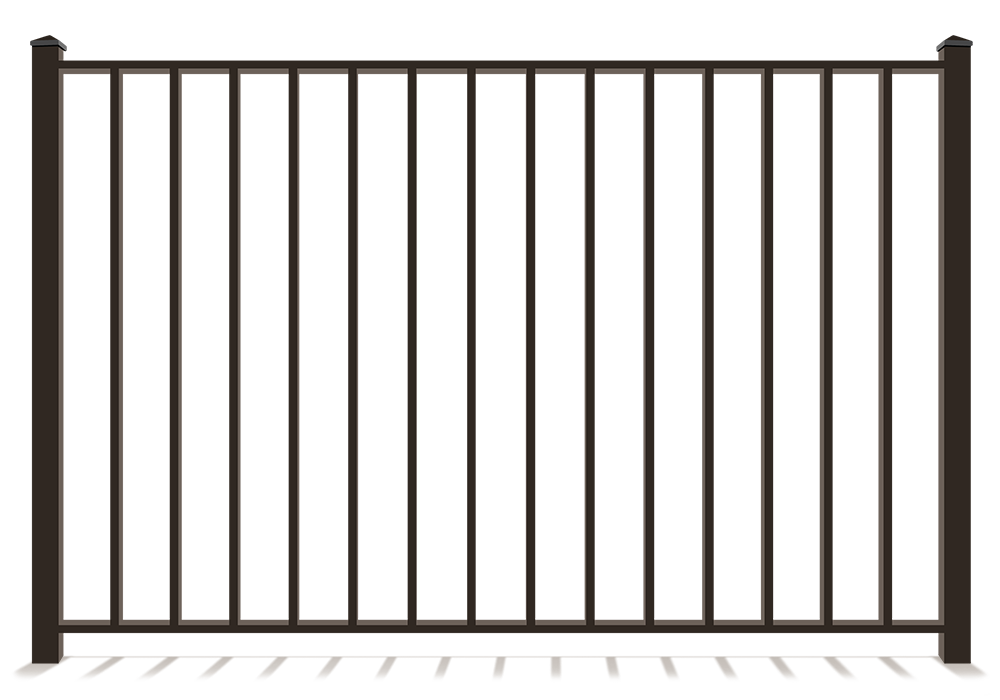 2 rail aluminum fence contractor in Evans Georgia