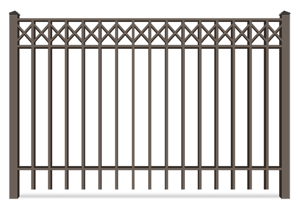 Aluminum fence with flint style in Evans Georgia