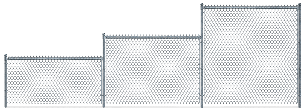 Residential Chain Link fence height options Evans Georgia