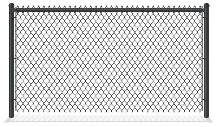 Black PVC-Coated Chain Link Fence in Evans Georgia