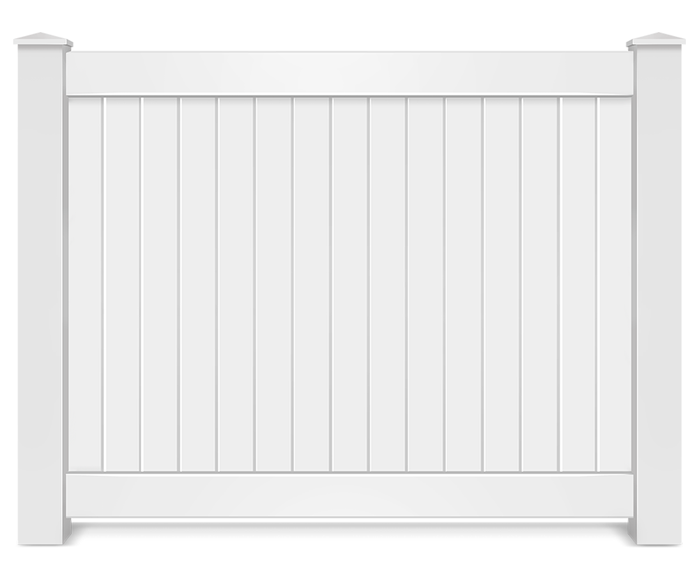 Vinyl full privacy fence contractor in Evans Georgia