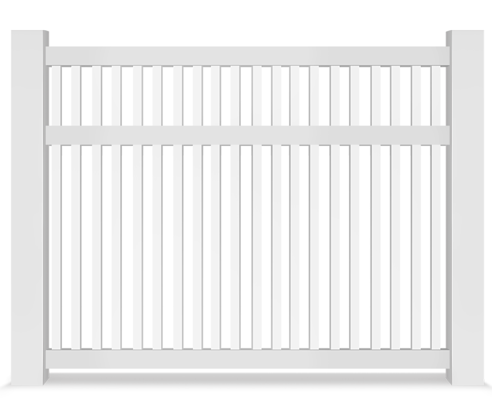 Vinyl semi-privacy fence contractor in Evans Georgia