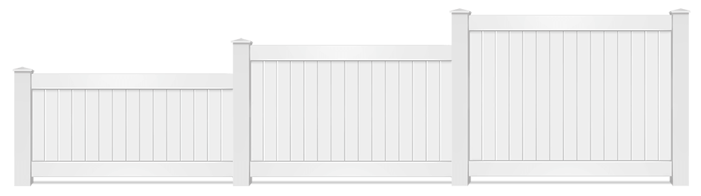 Residential Vinyl fence height options Evans Georgia