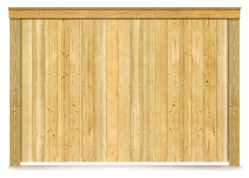 Cap & Trim wood fence in Evans Georgia