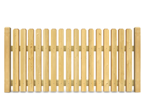 Residential Picket wood fence in Evans Georgia