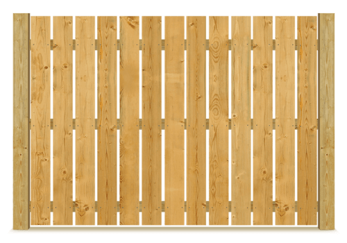 Spaced Picket wood fence in Evans Georgia