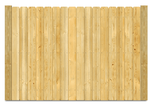 Stockade wood fence in Evans Georgia