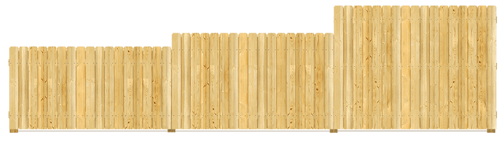Residential Wood fence height options Evans Georgia