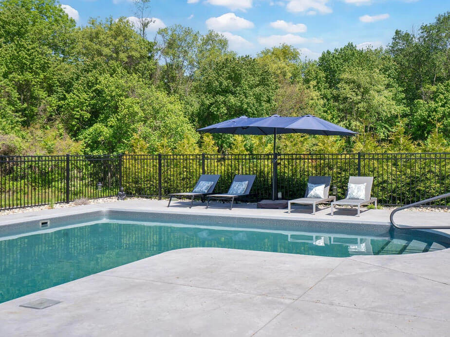 Pool Fence Example in Evans Georgia